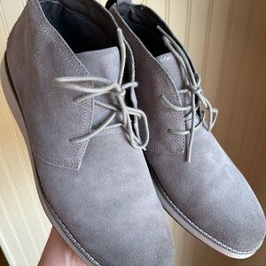 johnnie-O Gray Suede Chukka Boots